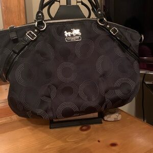 Coach Madison Sateen shoulder purse/satchel Authentic. F15939